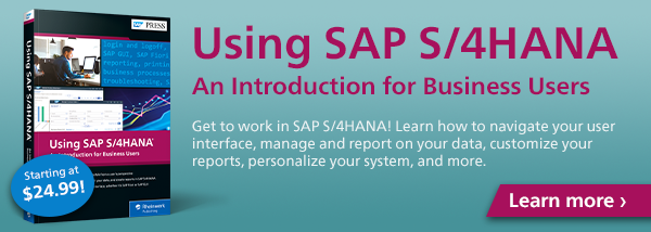 Using SAP S/4HANA