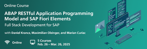ABAP RESTful and SAP Fiori Elements Course