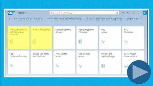 SAP Fiori Apps for Product Profitability Reporting in SAP S/4HANA