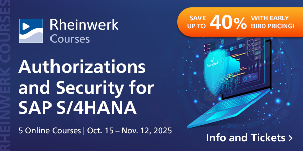 Authorizations and Security for SAP S/4HANA