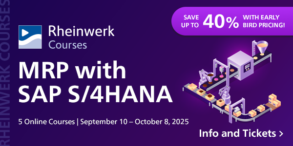 MRP with SAP S/4HANA