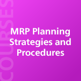 MRP Planning Strategies and Procedures