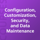 Configuration, Customization, Security, and Data Maintenance