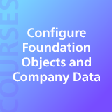 Configure Foundation Objects and Company Data